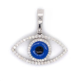 0.75 CT Diamond Protection Evil Eye Pendant - White Carat - USA & Canada